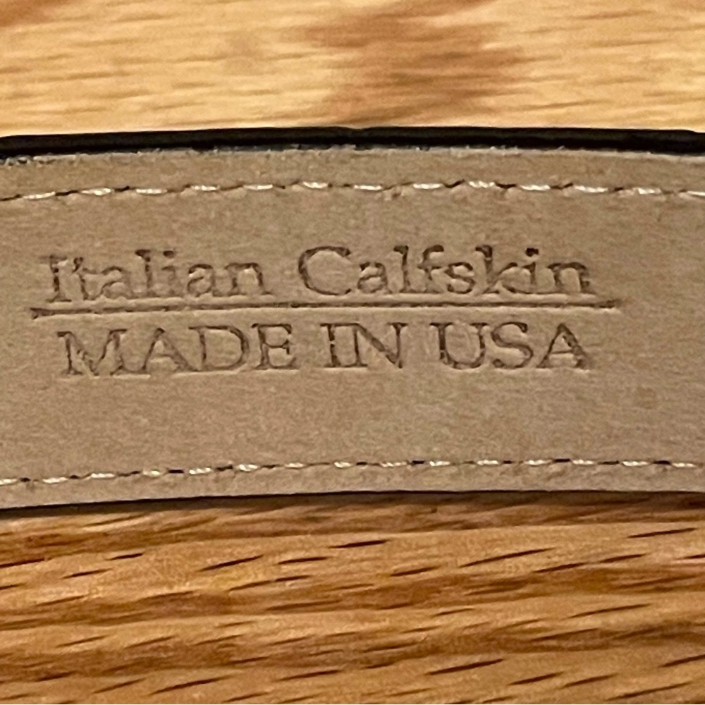Nordstrom Italian Calfskin Leather Woman’s Belt Size M Made in USA Never Worn - Picture 10 of 16
